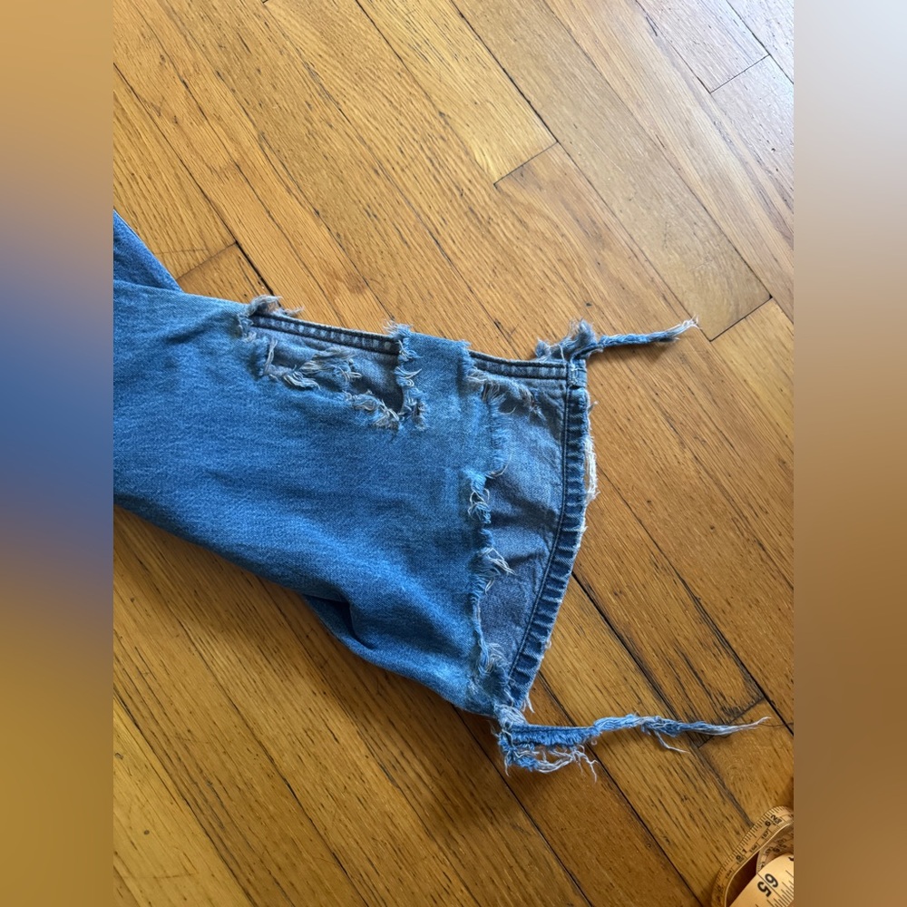 Vintage Amish Made Denim with 1940s USN Buttons - Picture 7 of 12